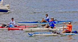 Atletas percorrem 50km do Yacht até Maragojipe a bordo de Canoas Havaianas