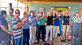 Equipe Yacht em ritmo de confraternização