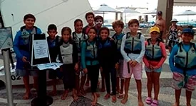 Final de semana agitado para a Escola de Vela do YCB