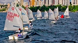 Optmist, Laser e Dingue no Warm Up Torneio de Inverno