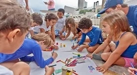 Aula aberta da Escolinha de Natação