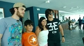 Daniel Blanco e Vitor Thiré no Veleiro