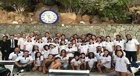 Lars Grael visita o Yacht Clube da Bahia