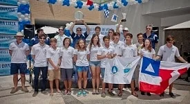 Comemoração em alto estilo para os velejadores do YCB