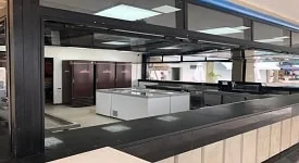 Bar da piscina infantil totalmente recuperado em tempo recorde