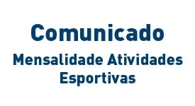 Comunicado - Atividades Esportivas
