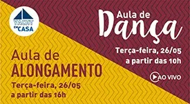 #YachtEmCasa - Aulas de dança e alongamento nesta terça (26)