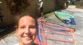 Bimba vê atleta do YCB com futuro promissor no windsurf