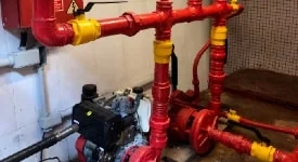 Nova rede de combate a incêndio