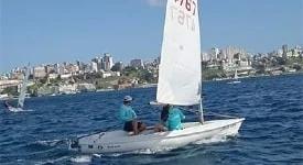 Regatas-treino de Dingue e Laser