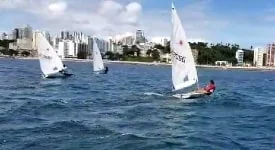 Flotilha de Laser participa de clínica com Mateus Tavares